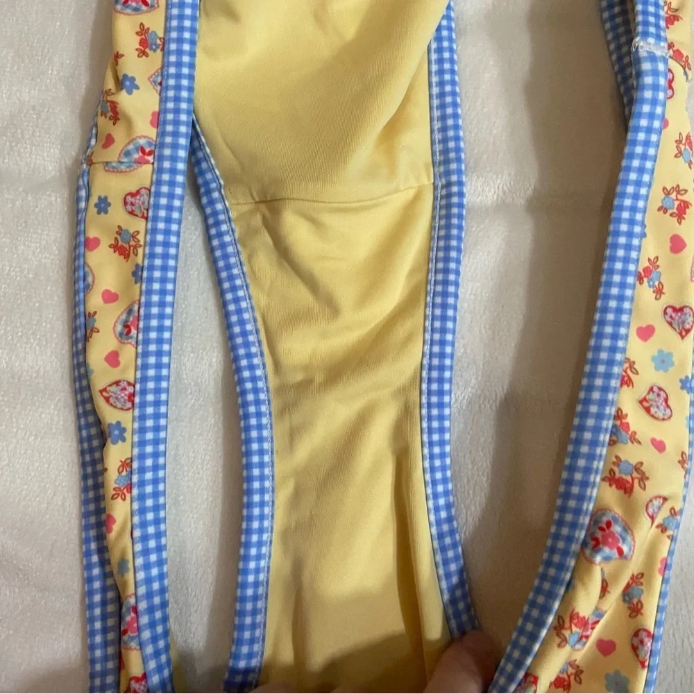 New! Frankie's Bikinis x PINK Yellow Golden Hour Bikini Bottom XL 1532